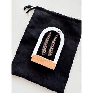 Earrings Vintage Mix Metals Long Dangling Chains Tassel Boho Festival Matte NEW